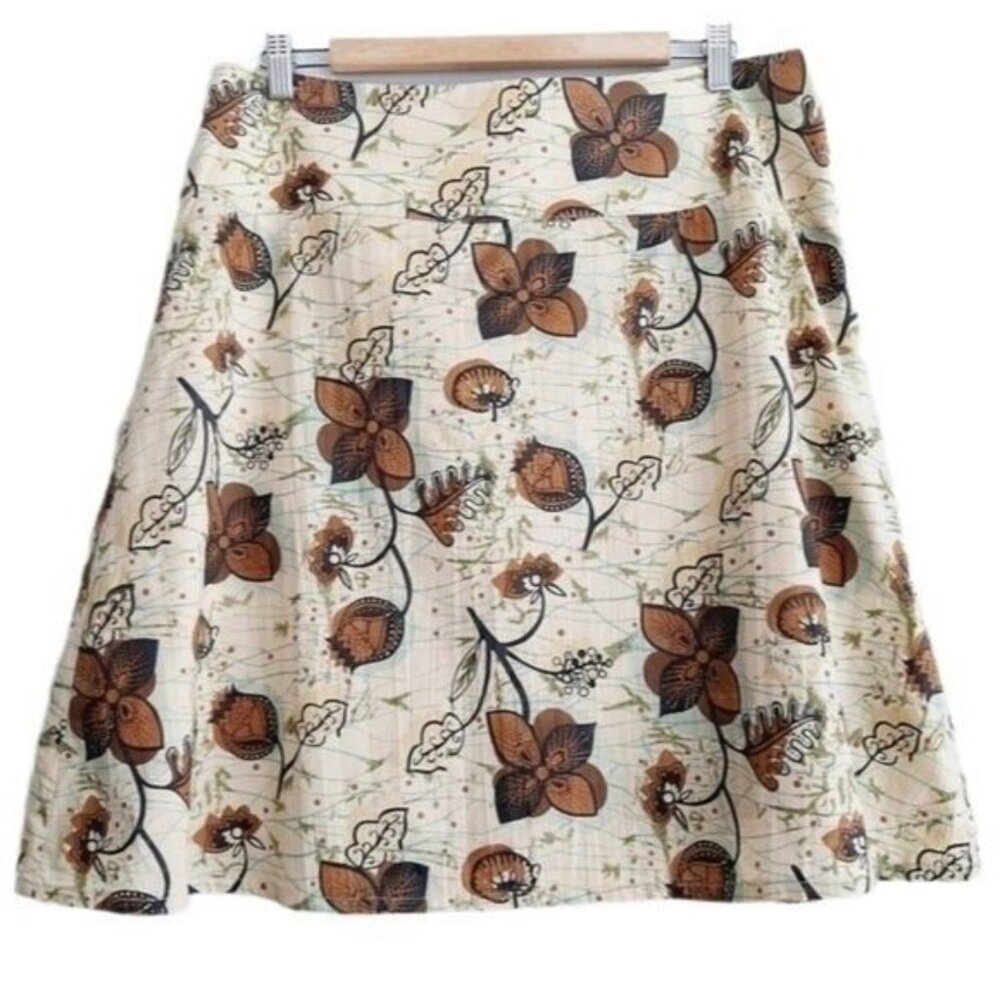 REITMANS Retro A-line Knee Length Floral Skirt Sz 12